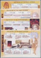 2001 Az Orient-expressz története kisívsor Mi 3815-3838 + blokksor Mi 485-488