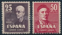1947 De Falla zeneszerző és Zuloaga festő Mi 948-949