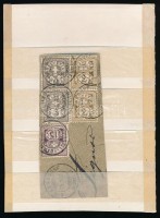 1907 Levélkivágás 3 színű 5 darabos bérmentesítéssel