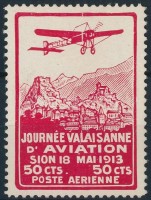 1913 Félhivatalos repülőbélyeg Mi X