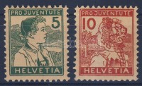 1915 Pro Juventute Mi 128-129