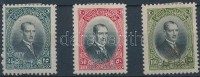 1927 Kiállítás záróértékek Mi 865-867