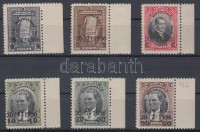 1936 Montreux-i egyezmény ívszéli sor felülnyomással Mi 1004-1009