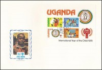 1979 Nemzetközi Gyermekév sor Mi 203-206 + blokk Mi 16 2 db FDC-n