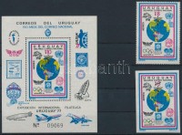 1977 100 éves az UPU Mi 1465 fogazott és vágott + blokk Mi 35