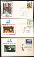 1979 Nemzetközi Gyermekév motívum 3 klf FDC