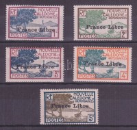 1941 Szabad Franciaország Mi 237-241