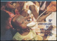 1995 50 éves a FAO 5 klf képű díjjegyes képeslap Mi P42 01-05 saját csomagolásában