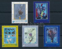 1995 50 éves az ENSZ sor  Mi 1153-1157 + 2 FDC