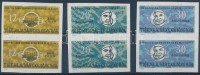 1963 Űrkutatás vágott sor párokban Mi 265 U-267 U