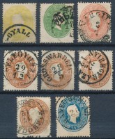 1861 Sorozat + 3 x 10kr vegyes minőség, szép/olvasható bélyegzések
