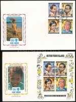 1979 Nemzetközi Gyermekév sor Mi 358-361 + blokk Mi 10 2 db FDC-n
