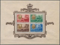 1947 Roosevelt postai blokk (25.000) (törött, ráncok / folded, creases)