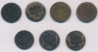 Ausztria 1760-1780. 1kr Cu (7x)  klf verdejelekkel (W,H,P) T:2-,3
Austria 1760-1780. 1 Kreuzer Cu (7x) with diff mintmarks (W,H,P) C:VF,F