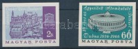 1966 Évfordulók - események (IV.) Atomkutató Intézet + Egészségügyi Világszervezet vágott bélyegek (2.800)