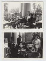cca 1950 Filmfotó:  Ruttkai Éva és mások, 2db, 6x9cm