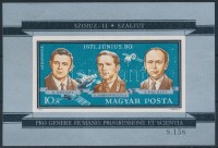 1971 Szojuz 11 vágott blokk (3.000)
