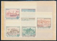 1972 Óbuda-Buda-Pest vágott ívszéli sor párokban