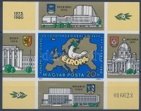 1980 Európai Értekezlet Madrid vágott blokk (6.000)