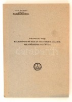 Tóth Imre mk. őrnagy: Hagyományos és Reaktív Fegyverzeti Eszközök Alkatrészek Felújítása. Bp., 1980, Magyar Néphadsereg Zalka Máté Katonai Műszaki Főiskola. Kiadói ragasztott papír.