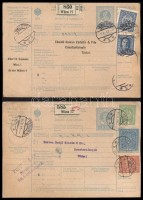 AUSZTRIA 215 db csomagszállító Törökországba az 1910-es évekből / AUSTRIA 215 parcel cards to Turkey from the mid 1910-es