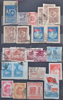 Észak-Korea 1951-1992 380 db bélyeg sok első napi bélyegzésű sorral, 5 blokk és összefüggések 8 lapos közepes berakóban (Mi EUR 760,-)