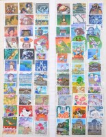 Tartalmas Japán gyűjtemény rendkívül erős modern résszel házi készítésű albumban, továbbá 2 db 16 lapos A/4 berakóban ( ezekben másodpéldányok és egyéb országok bélyegei is vannak).