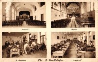 Pécs, Szent Pius kollégium, kápolna, díszterem, játszóterem, tanterem (EB)