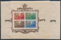 1947 Roosevelt blokkpár (betapadásnyomok) (50.000)