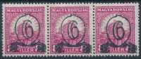 1931 Kisegítő bélyeg (I) IX-Vj. 'B' 6f/8f hármascsík (45.000)