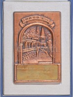 1973. 'Páncélos és Gépjármű Szolgálat Technikai Főnökeinek Konferenciája - Budapest' Br emlékplakett eredeti dísztokban (89x133mm) T:2