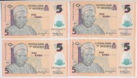 Nigéria 2013. 5N (4x) sorszámkövetők T:I
Nigeria 2013. 5 Naria (4x) sequential serials C:UNC