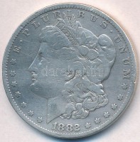 Amerikai Egyesült Államok 1882O 1$ Ag 'Morgan' T:3 ph.
USA 1882. 1 Dollar Ag 'Morgan' C:F edge error
Krause KM#110