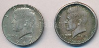 Amerikai Egyesült Államok 1968D 1/2$ Ag 'Kennedy' (2x) egyik keretben T:2 patina
USA 1968D 1/2 Dollar Ag 'Kennedy' (2x) one in frame C:XF patina
Krause KM#202a