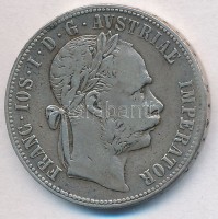 Ausztria 1883. 1Fl Ag 'Ferenc József' T:2- 
Austria 1883. 1 Florin Ag 'Franz Joseph' C:VF 
Krause KM#2222