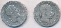 Ausztria 1898. 1K Ag 'Ferenc József' (2x) T:2-
Austria 1898. 1 Corona Ag 'Franz Joseph' (2x) C:VF