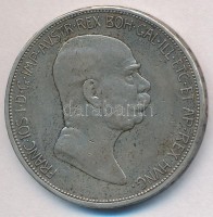 Ausztria 1908. 5K Ag 'Ferenc József - Jubileum' T:2-,3 ph. Austria 1908. 5 Corona Ag 'Franz Joseph - Jubilee' C:VF,F edge error Krause KM#2809