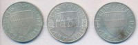 Ausztria 1957. 10Sch Ag + 1966. 10Sch Ag + 1970. 10Sch Ag T:2
Austria 1957. 10 Schilling Ag + 1966. 10 Schilling Ag + 1970. 10 Schilling Ag C:XF