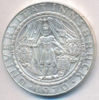 Ausztria 1970. 50Sch Ag '300 éves az Innsbrucki Egyetem' T:1-,2
Austria 1970. 50 Schilling '300th Anniversary - Innsbruck University' C:AU,XF 
Krause KM#2908