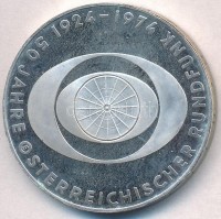 Ausztria 1974. 50Sch Ag '50 éves az osztrák rádió' T:1(PP)
Austria 1974. 50 Schilling Ag '50th Anniversary of the Austrian Broadcasting' C:UNC(PP)