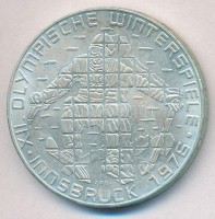 Ausztria 1976. 100Sch Ag 'Innsbruck - XII. téli olimpia / Síelő' T:AU,XF
Austria 1976. 100 Schilling Ag 'Winter Olympics Innsbruck / Skier' C:AU,XF