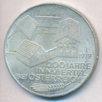 Ausztria 1979. 100Sch Ag '200 éves az Innviertel' T:1-
Austria 1976. 100 Schilling Ag '200th Anniversary - Innviertel' C:AU