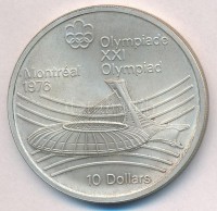 Kanada 1976. 10$ Ag '1976 Montréali Olimpia' T:1-,2
Canada 1976. 10 Dollars Ag '1976 Montréal Olympics' C:AU,XF
Krause KM#113