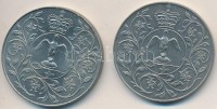 Nagy-Britannia 1977. 25P 'Ezüst Jubileum - II. Erzsébet' (2x) T:2 Great Britain 1977. 25 Pence 'Silver Jubilee - Elizabeth II' (2x) C:XF