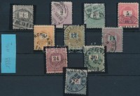 1888-1889 3 sztereo és 7 elektro érték (31.000)