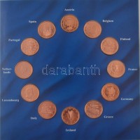 1999-2002. 5c (12xklf) 'Euro 5 Cent gyűjtemény eredeti tokban T:1
1999-2002. 5 Cents (12xdiff) 'Collection of the 5 Cent Coins' in original case C:UNC