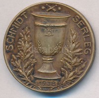 1938. 'Schmidt Serleg / Dreher Haggenmacher Sportkör' Br  díjérem (30mm) T:1-,2 kis patina