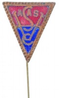 DN 'Vasas SC' zománcozott fém kitűző (14x16mm) T:2