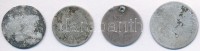4db-os vegyes rossz minőségű magyar és külföldi ezüstpénz tétel: Ausztria 1849. 6kr Ag, Ausztria 18?? 20kr Ag 'Ferenc József', Franciaország / Második császárság 1853-1869. 50c Ag 'III. Napóleon', Magyarország 1868KB 10kr Ag