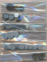 Vegyes 9db-os bankjegy és ~210g fémpénz T:vegyes
Mixed 9pcs of banknotes and ~210g of coins